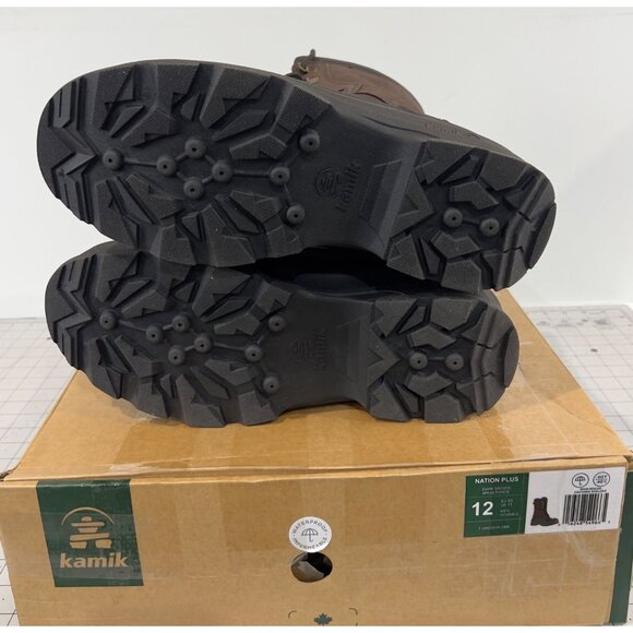 Kamik Mens Sz. 14 NationPlus Waterproof Insulated Boots -40°F Dark Brown - Picture 6 of 14